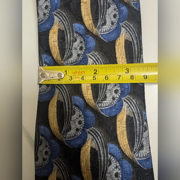 Ermenegildo Zegna 100% Silk Patterned Tie - Picture 8 of 9